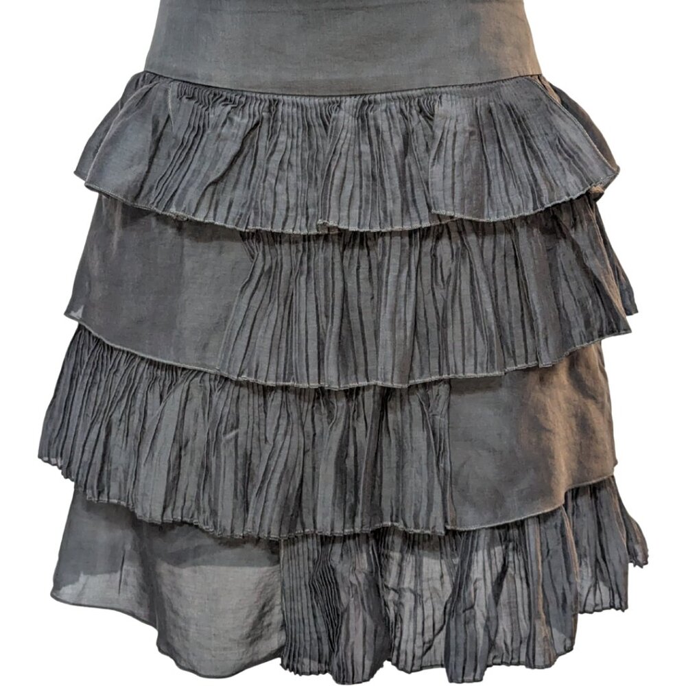 GAP Cotton-Silk Blend Ruffle Skirt
